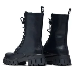 Siren Men'S Tall Lace Up Boots - Black