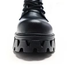 Siren Tall Lace Up Boots - Black