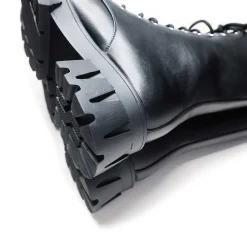 Siren Tall Lace Up Boots - Black
