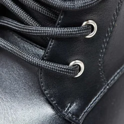Siren Tall Lace Up Boots - Black