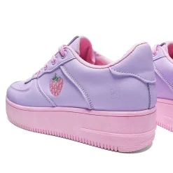 Sweet Strawberry Platform Trainers Purple