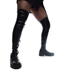 The Commander Plus Size Thigh High Boots