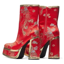 The Ornate Soul Playboy Red Heeled Boots | Playboy X Koi Collection