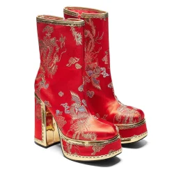 The Ornate Soul Playboy Red Heeled Boots | Playboy X Koi Collection