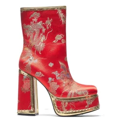 The Ornate Soul Playboy Red Heeled Boots | Playboy X Koi Collection