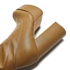 The Redemption Stretch Thigh High Boots - Khaki