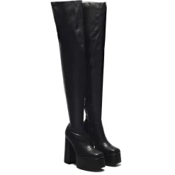 The Redemption Stretch Thigh High Boots