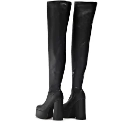 The Redemption Stretch Thigh High Boots