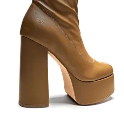 The Redemption Stretch Thigh High Boots - Khaki