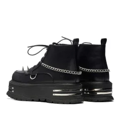 The Silence Men'S Platform Grunge Boots - Black