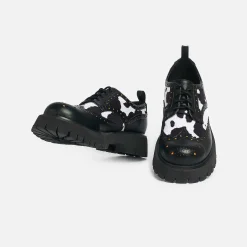 Tibia Cow Print Men'S Derby Shoes