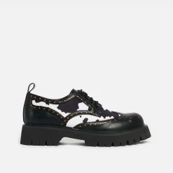 Tibia Cow Print Men'S Derby Shoes