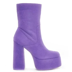 Tinky Winky Fluffy Platform Boots
